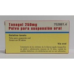 TANAGEL POLVO 250 MG 20 SOBRES