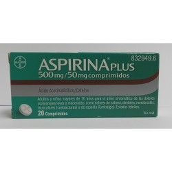 ASPIRINA PLUS 500/50 MG 20...
